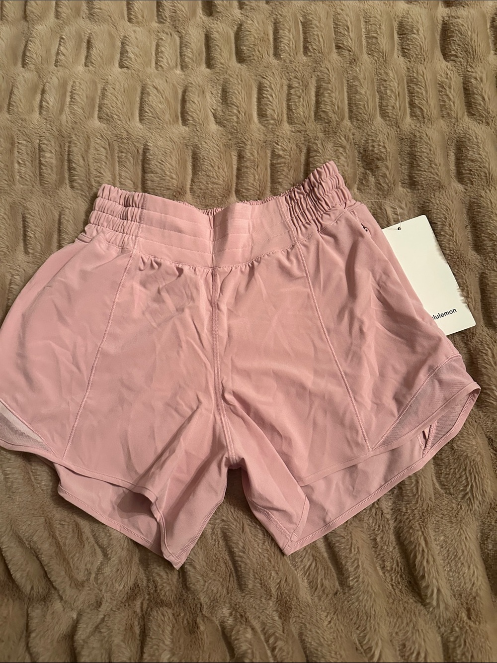 lululemon athletica Light Pink hotty hot HR shorts